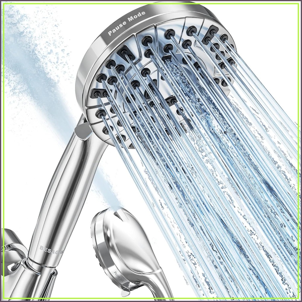 High Pressure Shower Head Handheld - 10-Function High Pressure Shower Head with