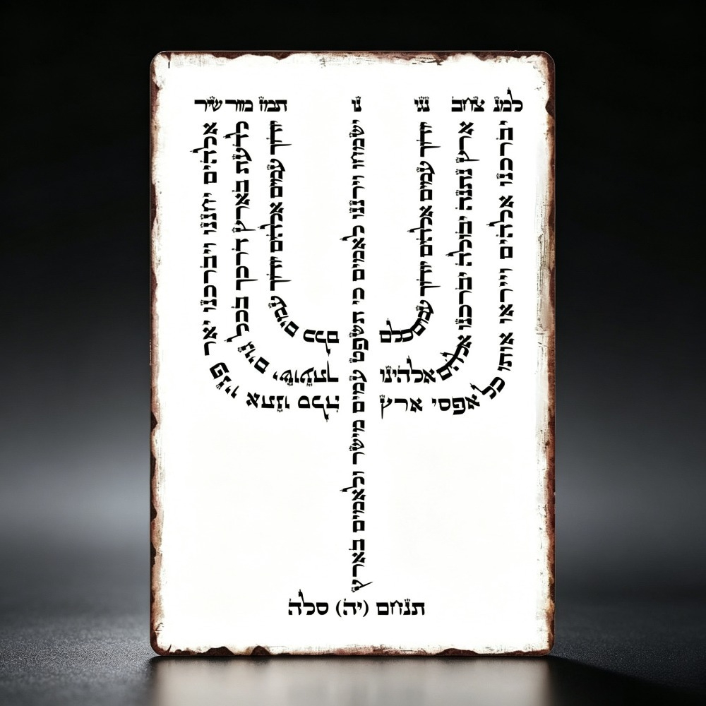 Home Decor - CIFBUY Vintage Hebrew YHVH Aluminum Wall