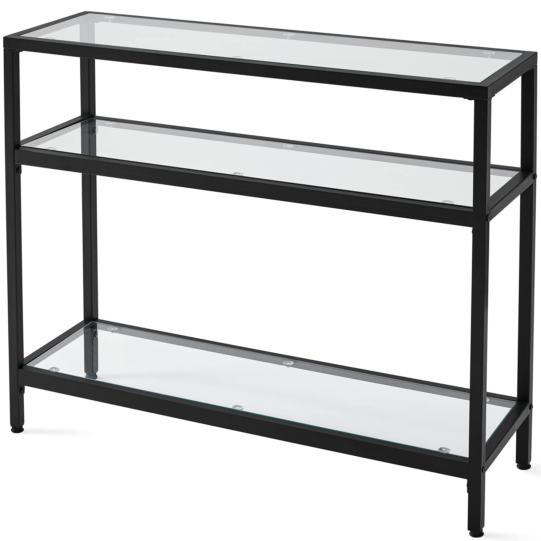 Storage & Organization - Console Table, Metal Frame and Tempered