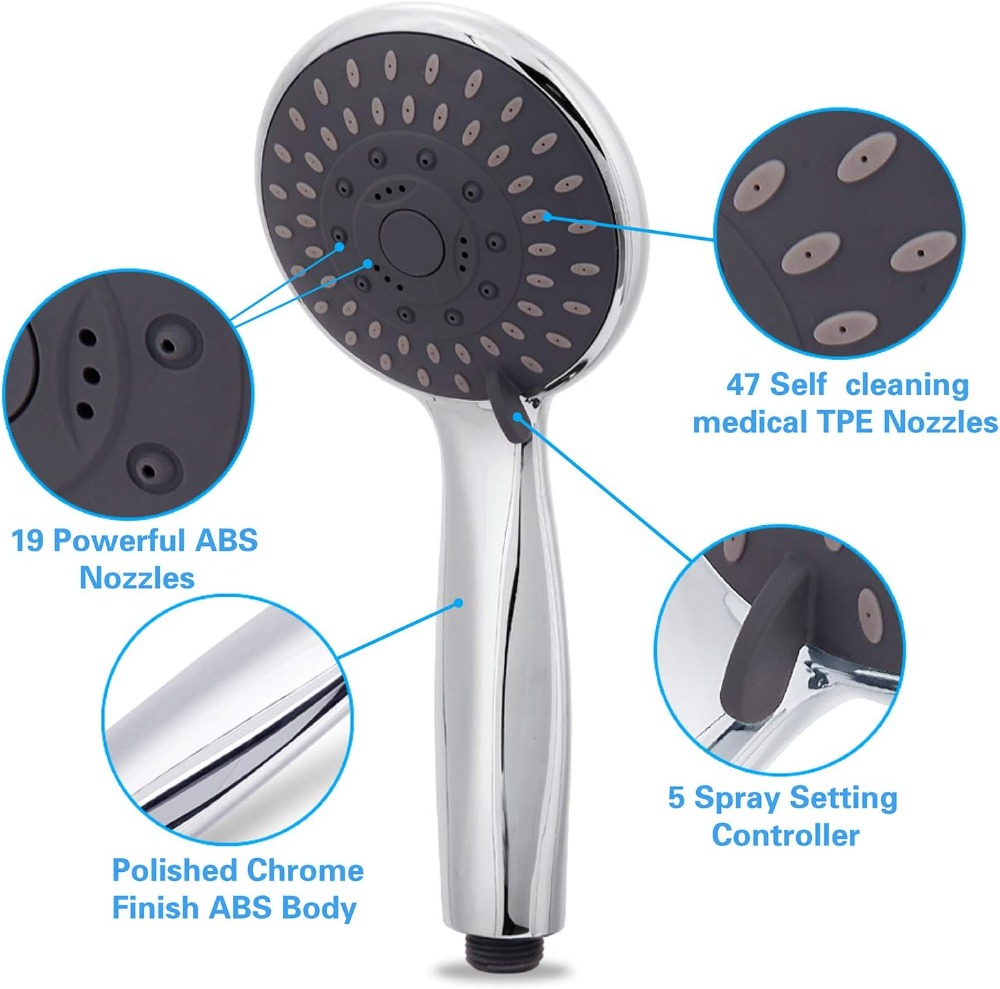 5-Setting High Pressure Handhe - High Pressure Shower Head Handheld review and price