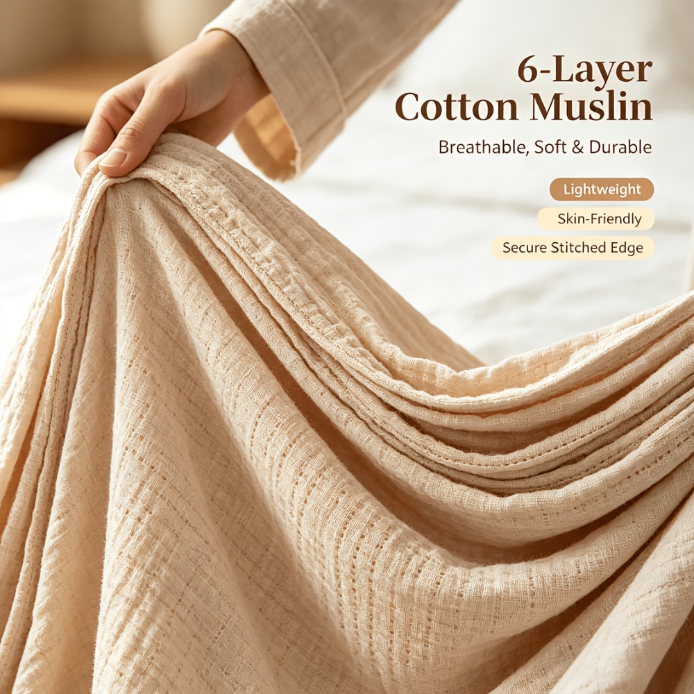 100% Cotton Muslin Blankets Li - Muslin Cotton Bedspread review and price