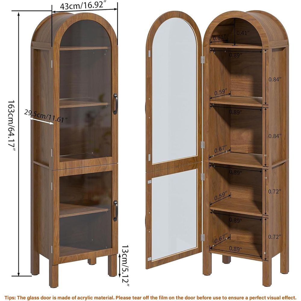 64.17 in Tall Arched Display C - Storage & Organization review and price