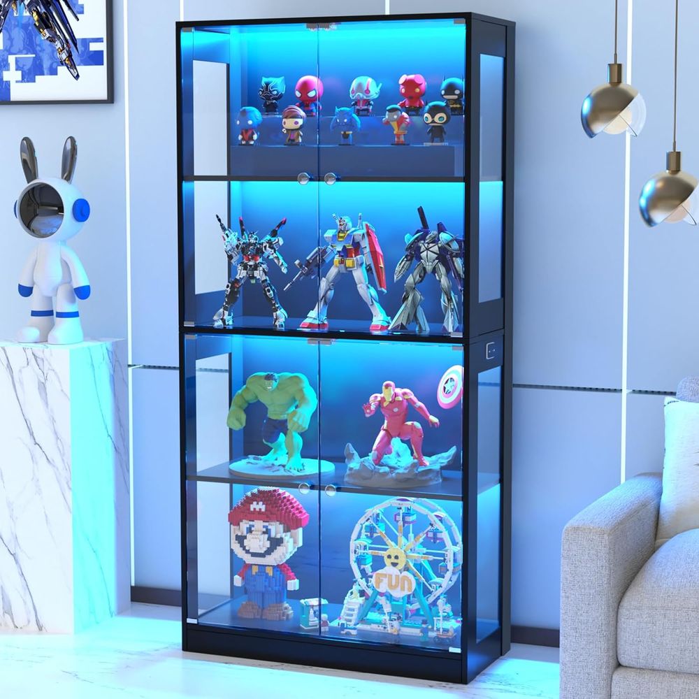 65 Glass Door Display Cabinet, - Storage & Organization review and price
