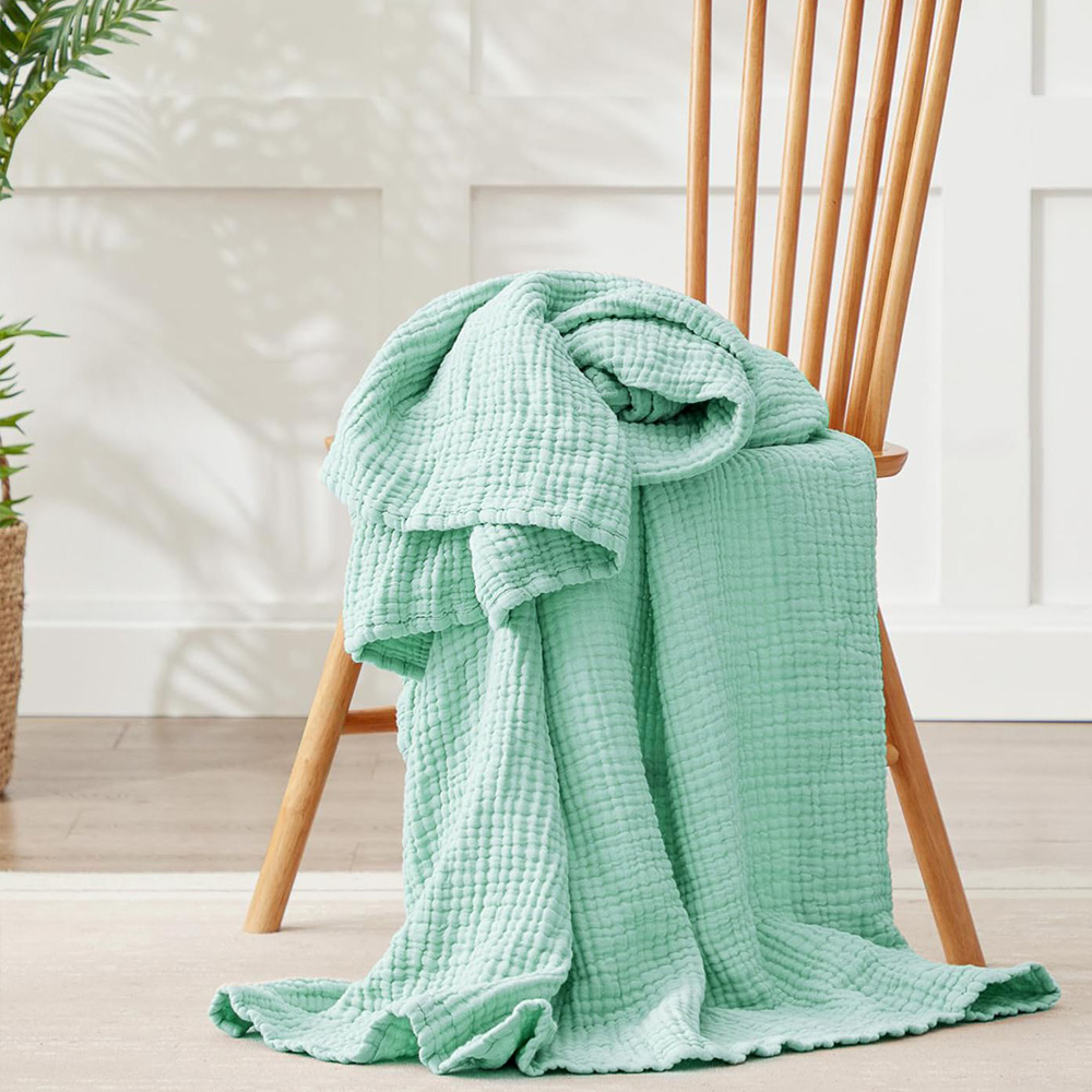 6 Layers Cotton Muslin Blanket - Muslin Cotton Bedspread review and price