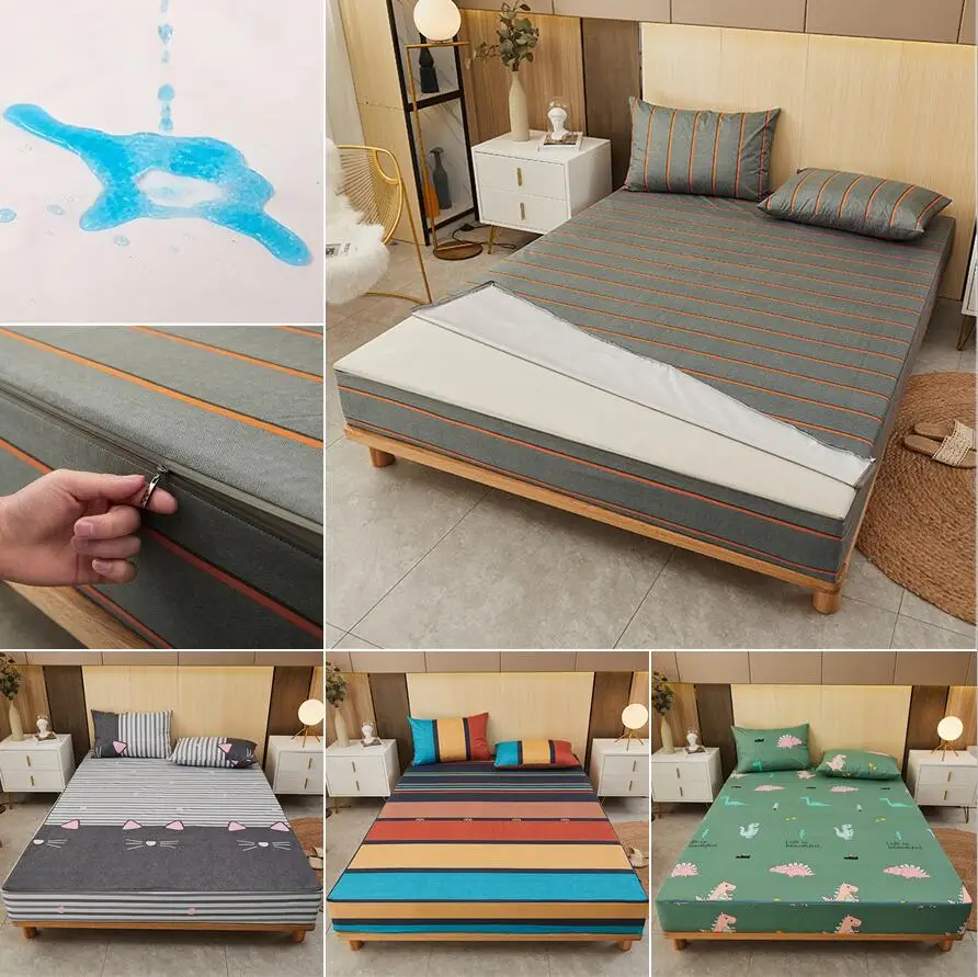 Six-Sided With Zipper Mattress - Waterproof Mattress Protector Breathable review and price