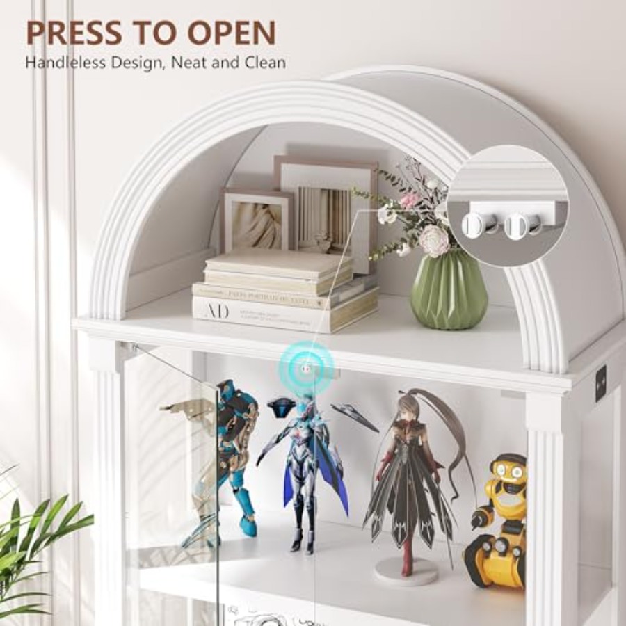 Arched display cabinet for liv - Lighting review and price