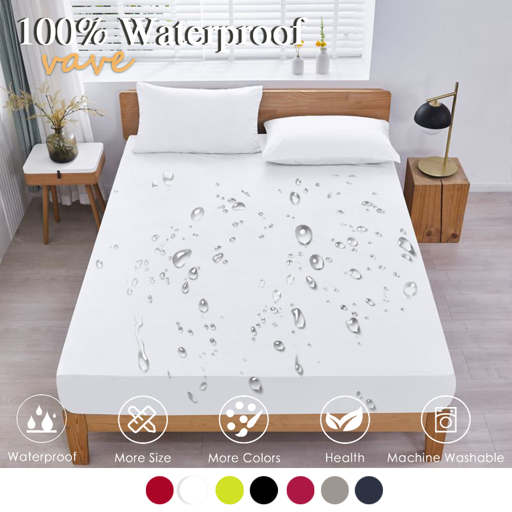100% Waterproof Fitted Bed She - Waterproof Mattress Protector Breathable review and price