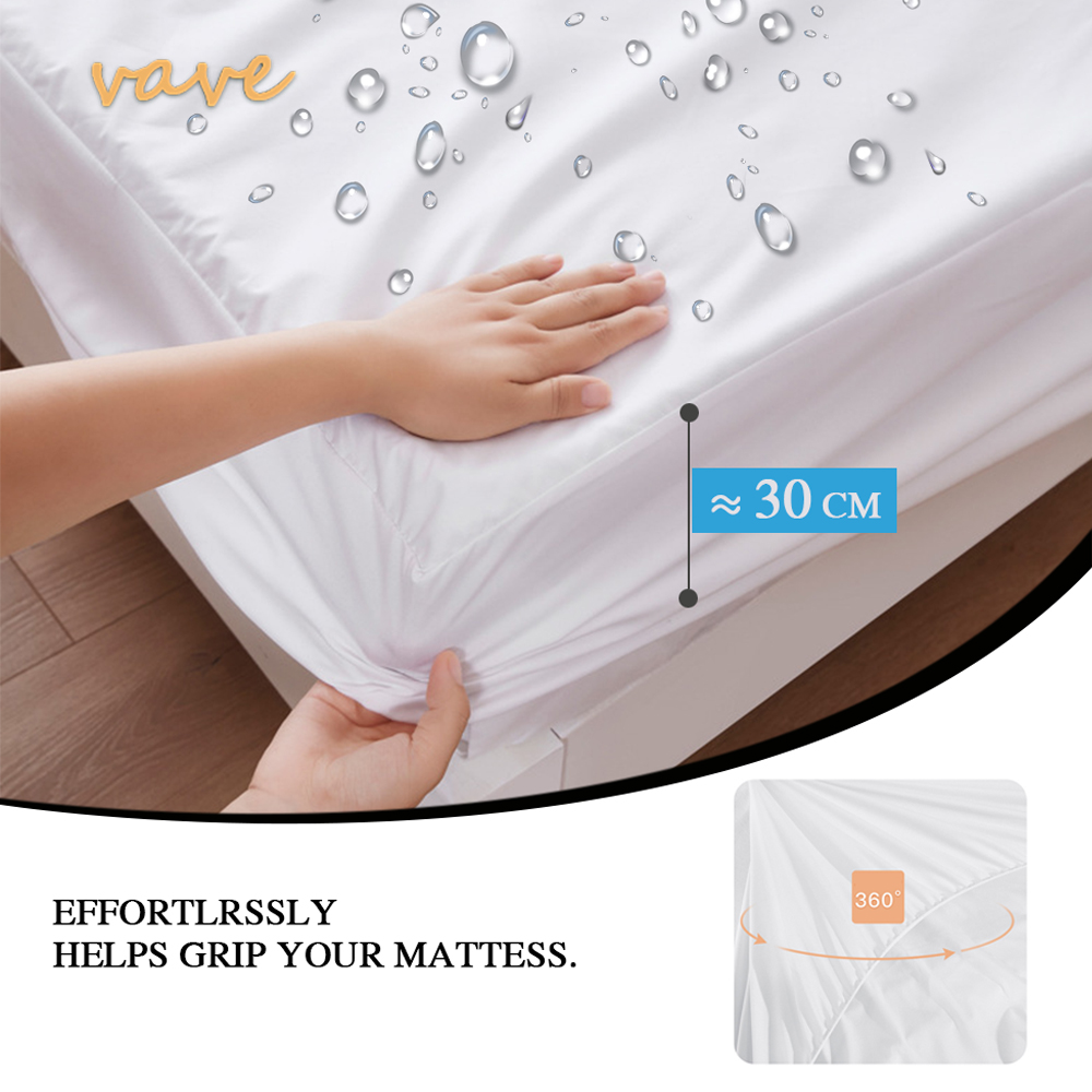 100% Waterproof Fitted Bed She - Waterproof Mattress Protector Breathable review and price