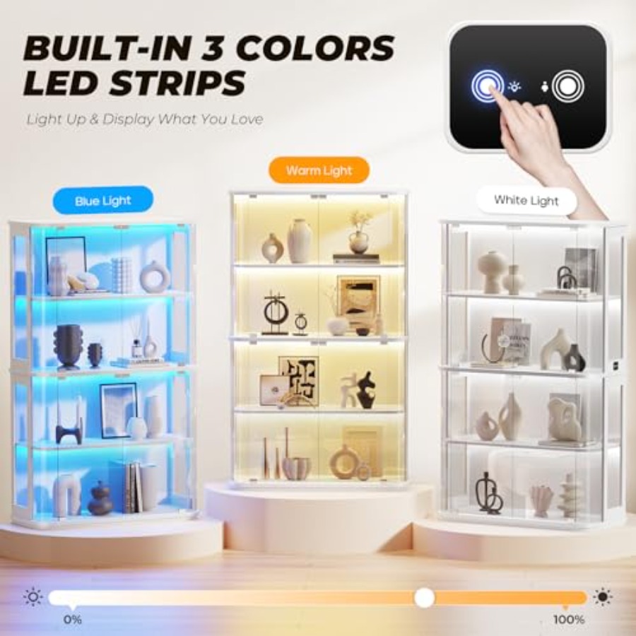 Rounded display cabinet for re - Lighting review and price