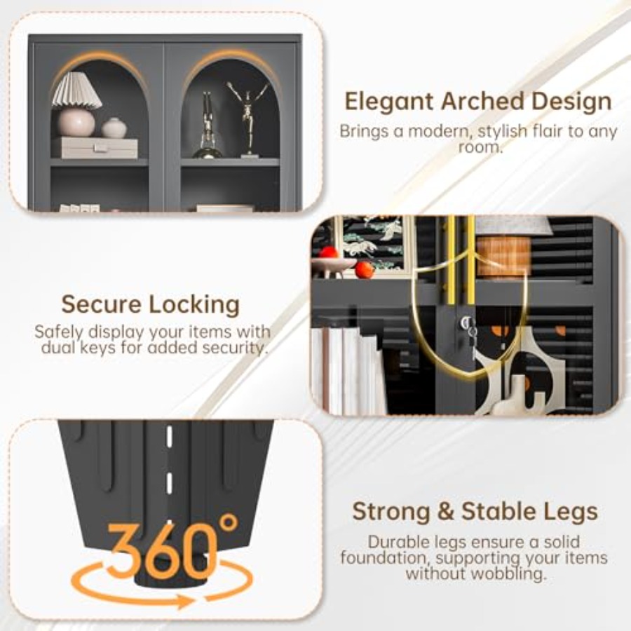 47 H Locking Display Cabinet f - Kitchen review and price