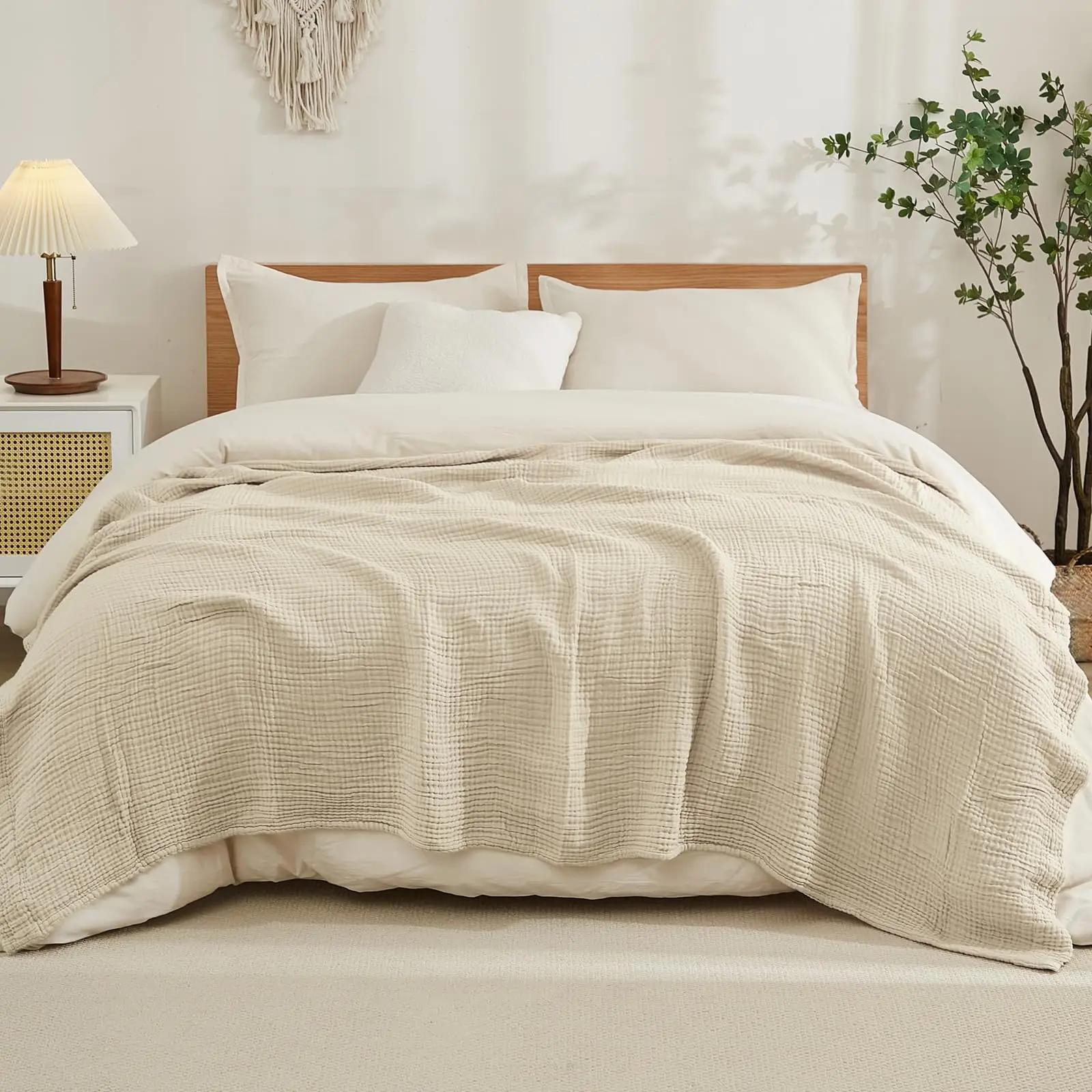 100% Cotton Blanket for Bed So - Muslin Cotton Bedspread review and price
