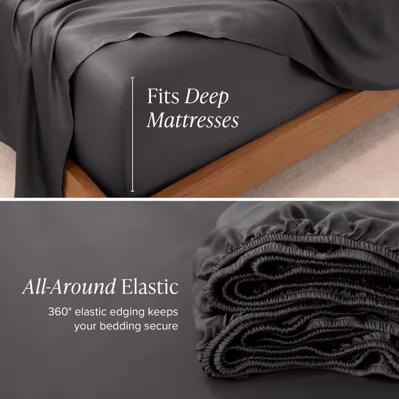 1pc Summer Cooling Fitted Shee - Fitted Bed Sheets Deep Pocket review and price