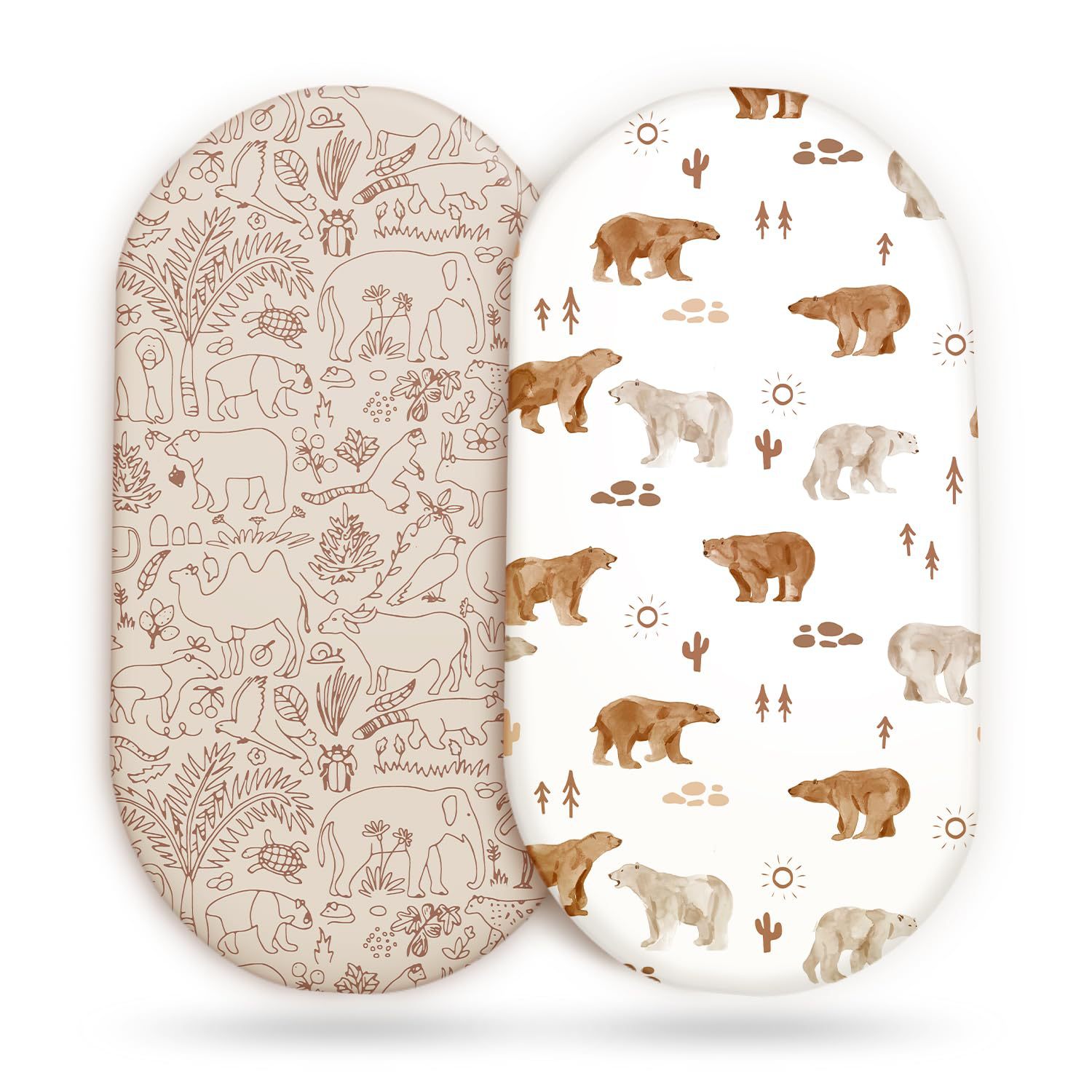 2PCS Baby Bassinet Sheet Musli - Muslin Cotton Bedspread review and price