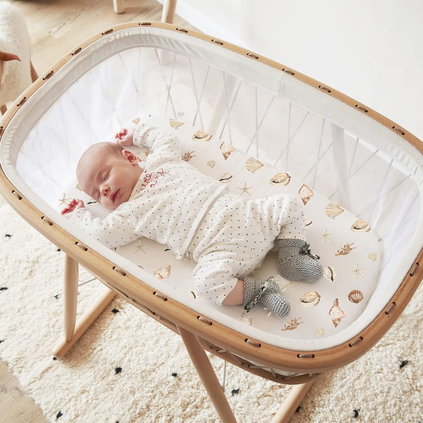 2PCS Baby Bassinet Sheet Musli - Muslin Cotton Bedspread review and price